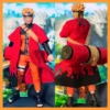 S.H.Figuarts Immortal Mode Uzumaki 2.0 Cloak Model with Scroll Accessories Action Figure
