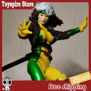 Medicom Toy Mafex No242 Xmen Rogue Comic Ver 1 12th Scale Action Figure With Extra Heads And Hands Marvel Collection Model Toy