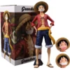 28cm One Piece Confident Smiley Luffy Three Form Face Changing Action Model Kit