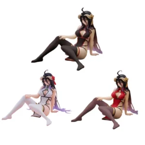 【In Stock】TAITO Desktop Cute Albedo Cheongsam Pvc Prize Figure Collectible Anime Desk Decoration Collector Display Display