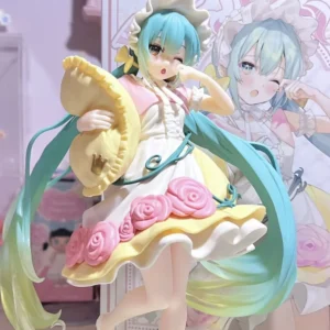 Popular New Product Hatsune Miku Figurine Fairy Tale Wonderland Sleeping Beauty Rabbit Hatsune Anime Desktop Figurine Decoration