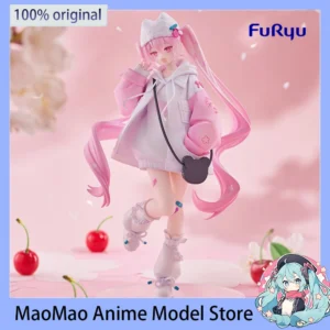 Original FuRyu TENITOL Hatsune Miku (Sakura, Cool Style) Anime Action Figure PVC Model Collectible Toys 19CM Birthday Gift