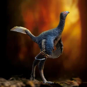 Prehistoric Dinosaur Models 93 Junlang the Caudipteryx Dinosaur Model Figurine Toy Collect Ornaments Festival And Birthday Gift