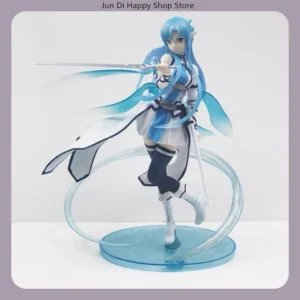 23cm Sword Art Online Yuuki Asuna Water Spirit Anime Figure - Model Statue, Fans Collection, Desktop Decoration Ornament Toy