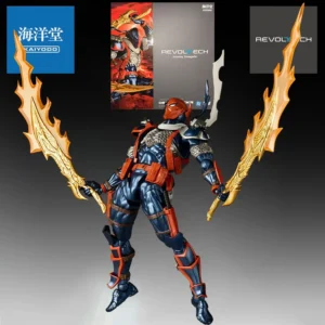 KAIYODO Genuine Revoltech Anime Figure Deathstroke Ver.1.5 Action Figure Toys for Boys Kids Gift Collectible Model Ornaments