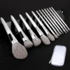 KLINA 12PCS Makeup Brushes Kit Professional Natural Goat Hair Foundation Powder Contour Collectible Figure