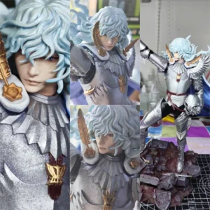 9cm/15cm/19cm/25cm Grieffith Berserk 3D Printed White Figurines DIY Painting Miniatures Figurines Collection Models