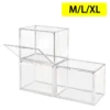 Large Capacity Storage Box Organizer for Figures Acrylic Clear Blind Display Case