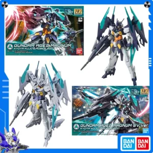 Original Bandai Gundam Build Metaverse 1/144 HGBD Gundam AGEII Magnum Anime Figure Assembly Model Collect Ornament Festival Gift