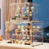 Large Containerized Designs Acrylic Organizer for Collectible Figures and Blind Box Desktop Display Figure