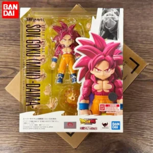 In Stock 100% Original Bandai S.H.Figuarts Shf Super Saiyan 4 Son Goku Mini Dragon Ball Daima Action Figures Model Gifts Toys