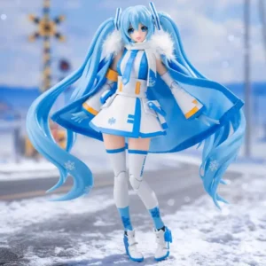 2026 New Hatsune Miku Snow Miku Echoing Frost Limited Edition Reindeer Snowmobile Assembly Model With Cloak Anime Figure Toy
