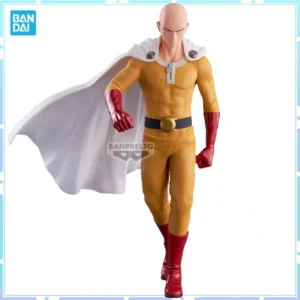 Bandai Original Banpresto Anime ONE PUNCH-MAN Saitama Grandista PVC Action Figure Model Collectible Toys