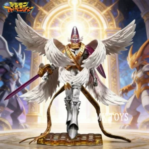 22cm/8.6in Anime Digimon Adventure Figure Holy Angemon Action Figure Pvc Collection Model Toys for Children Gifts
