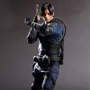 Resident Evil Game Leon Kennedy Action Figure RPD Uniform Armed Collectible Statue Desktop Decor For Steam Fans Display Model