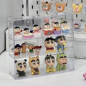 Hand-made display shelf multi-layer transparent doll blind box display shelf cute little pendants receive shelves
