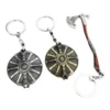 Game God of War 4 Kratos Leviathan Axe Keychains Exquisite Crystal Carved Collectible Figure