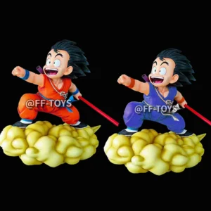 Dragon Ball Z Figure Son Goku With Cloud Anime Figures Super Saiyan Son Goku Gk Statue 14cm Pvc Collection Model Toy Gifts