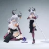 C011-EX01 1/12 Scale Gradient Lothia Elasticity Nun Uniform High Fork Jumpsuit Dress Action Figure