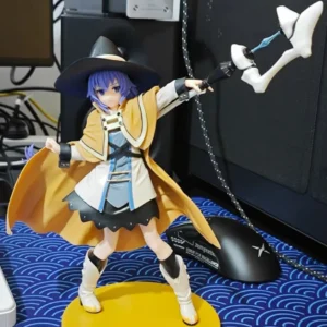 Mushoku Tensei Roxy Migurdia Figure with Magic Staff PVC Action Figure Collectible Model Toy Desktop Decoration Gift