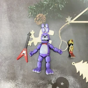 14cm Movable FNAF Action Figures Nightmare Freddy Bonnie Foxy Chica Blacklight Freddy Frostbe Model Collection Toys