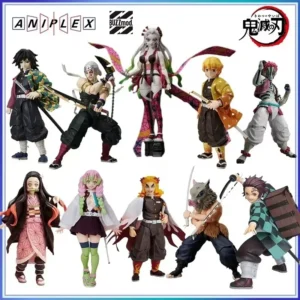 Original Aniplex Demon Slayer BUZZmod Figure Uzui Tengen Kamado Tanjirou Tomioka Giyuu Hashibira Inosuke Akaza Figure Model Toys