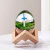 Zelda Triforce Master Sword Artisan Craftwork Miniature Figurine Wooden Epoxy Resin Egg-shaped Collectible Figure