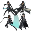 14CM Anime Game Japanese Sword Art Online Kirito Can Change Collectible Figure