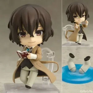 New 10CM Anime Bungo Stray Dogs dazai osamu Q Version kawaii Joint replaceable Action Figures PVC Model Desk Decor Toy Gifts