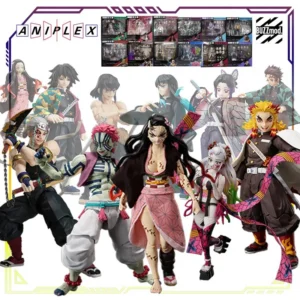 Aniplex+ Original BUZZmod Demon Slayer Shinobu Kocho Tomioka Giyu Movable Action Figure Model Toy Collectible Gift for Boys