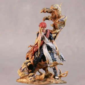 Anime Gaara Action Figures Kazekage Iron Statue GK Naruto Figures 30cm Peripheral Model PVC Collectible Desktop Decor Toy Gift