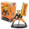 12CM Anime Shippuuden Naruto Global Character Popularity Ranking NARUTOP99 Carrying Flag Action Figure