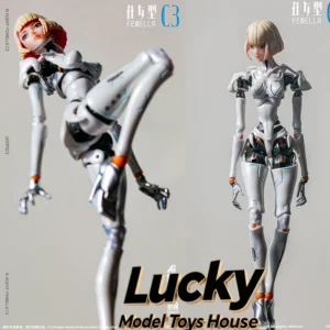 Guke Studio AI Agent-Femella C3 1/12 Scale Orange Hair Articulated Silicone Body 17cm Female Action Figure Doll Collection