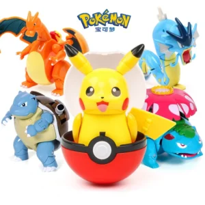 figure Pokemon Ball Deformation Toys Pikachu Mewtwo Gyarados Pocket Monster Pokeball Pokemon Action Figure Children Toys Gift