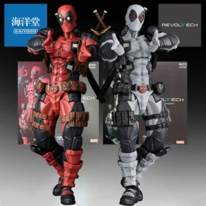 KAIYODO Genuine Revoltech Anime Figure Deadpool 2.5 & Color Version Action Figure Toys for Boys Kids Gift Collectible Model