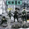 4PCS Amine Kaiju No. 8 Kafka Hibino Mina Ashiro Skeleton Collectible Figure