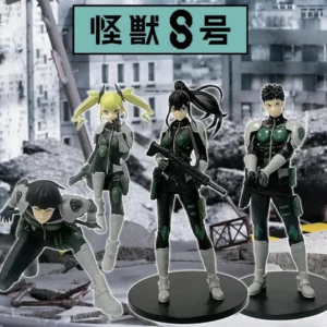 Hot 4PCS Amine Kaiju No. 8 Figure Kafka Hibino Mina Ashiro Skeleton Creative PVC Model Toys Kids Action Statue Doll Gifts