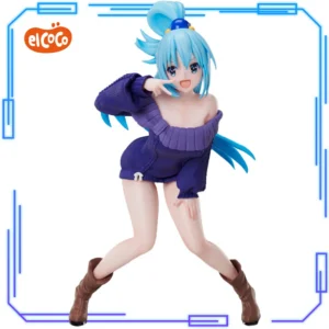 In Stock ElCOCO Original Genuine Anime Kono Subarashii Sekai Ni Shukufuku O! 3 Aqua 19.5cm Collections Model Toy 1/7 Figure Gift