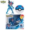 18 Styles Pokemon Anime Deformation Figures Pikachu Eevee Mewtwo Greninja Pokeball Collectible Figure