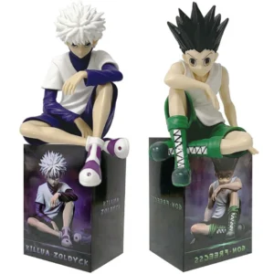 PG Hunter×Hunter GON FREECSS Killua Zoldyck Action Figure Noodle Stopper Anime Killua Figure Statue Car Ornaments PVC Model Toys