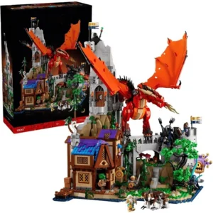 New MOC50th Anniversary Edition game Red Dragon Story Mode building set Assemble model building blocks toys for boys' bricks.
