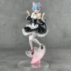 Rem Cat Ear Maid Style Anime Girl Model Statue for Collectible Figure