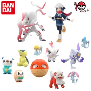 New in Stock BANDAI Pokemon Scale World Hisui Set Gosanke Zorua Candy Toys Figurine Anime Merchandise Gift