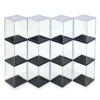 24/8pc Minifigures Display Case Small Storage Acrylic Building Block Box Clear