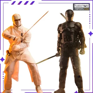 TWTOYS Original 1/12 Black Samurai White Ninja Mobile Doll Model Handmade Toy Boy Exquisite Gift Collection Ornament in Stock