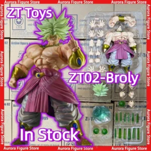 In Stock ZT Studio ZT01 ZT02 ZT03 Dragon Ball Z SHF Super Saiyan SSJ3 Broly Broli Anime Action Figures Toys Models PVC Gifts