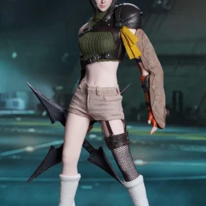 SUPER DUCK SET083 A 1/6 Female Soldier Ninja Girl Head Carving Clothes Accessories Bag Fit 12'' Action Figure Toy In Stock