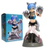 Anime Re:Zero Kara Hajimeru Isekai Seikatsu Rem Gray Wolf Model Halloween Action Figure