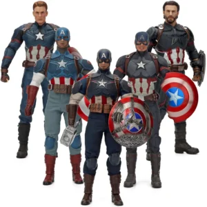 5 Styles Captain America Action Figures 1/6 Large Personalized Transformation Captain Americ Statue Model Doll Collectible Gifts