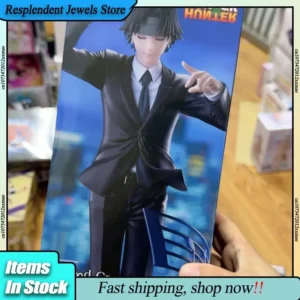 Original Furyu Hunter X Hunter Chrollo Regimental Commander Action Figure Creative Collect Model Desktop Trend Toy Birthday Gift